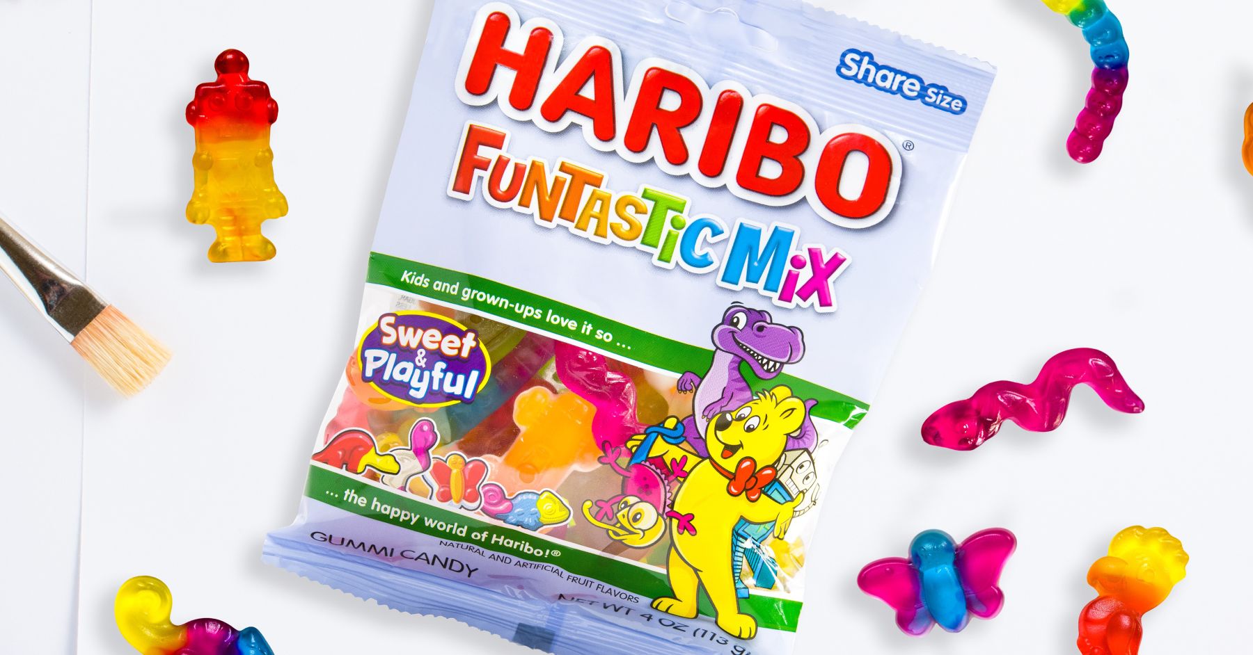 Haribo Funtastic Mix Gummy Chewy Candy 142g | The Lolly Barn