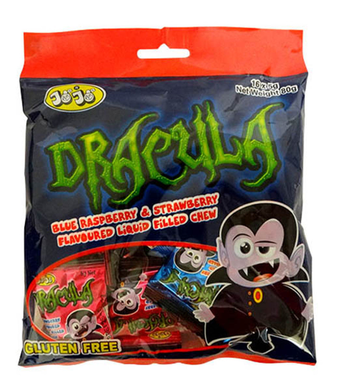JOJO Dracula Liquid Filled Chews Gluten Free 80g