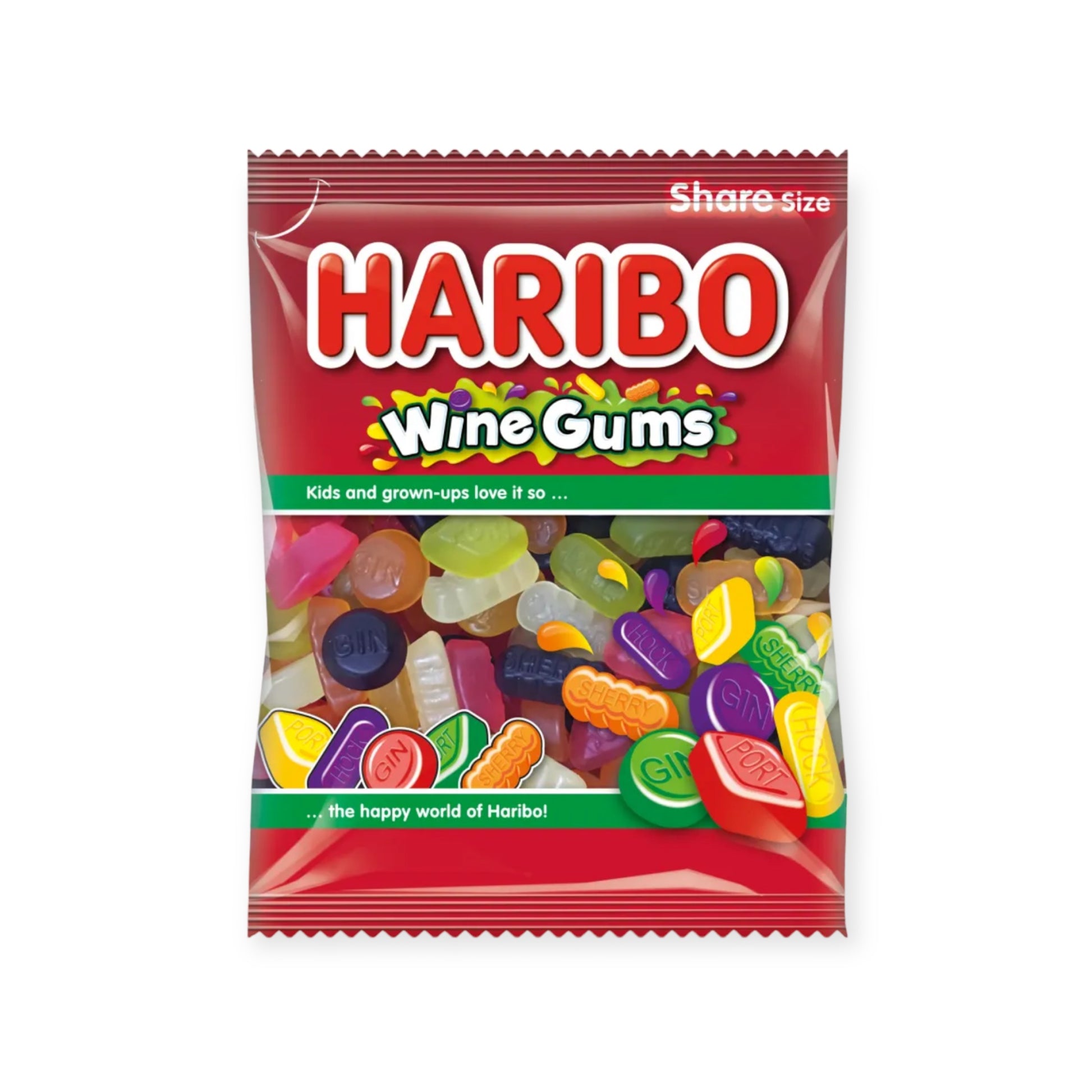 Haribo Wine Gums Chewy Gummy Candy 150g