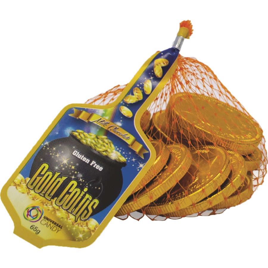 Milk Chocolate Gold Coins Gluten Free 65g