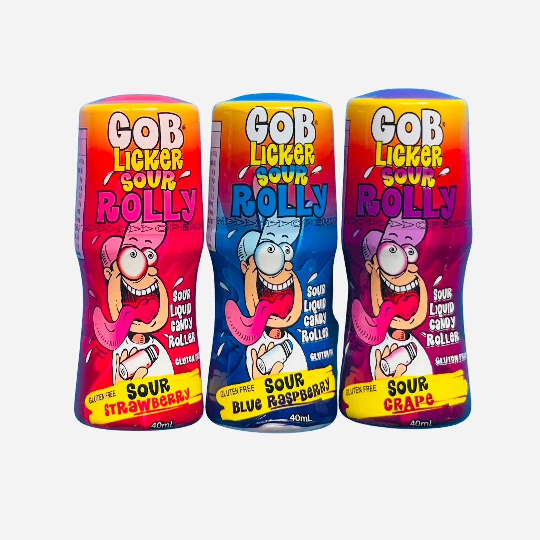 Gob Licker Sour Liquid Candy Roller Gluten Free Tik Tok Trend 40ml Gluten Free BBD: 05/01/24