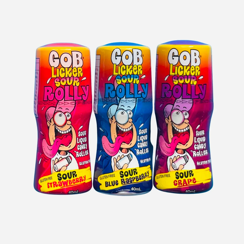 Gob Licker Sour Liquid Candy Roller Gluten Free Tik Tok Trend 40ml Gluten Free BBD: 05/01/24