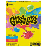 Gushers Tropical & Strawberry 6 Pouches 136g BBD: 10/08/24