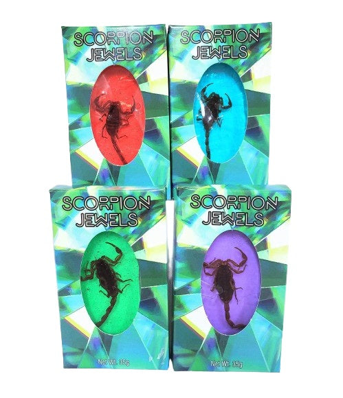 Hotlix Scorpion Jewels Real Scorpions Encased in Candy 35g