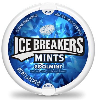 Ice Breakers Mints Coolmint Flavour Mints Sugar Free 42g Container