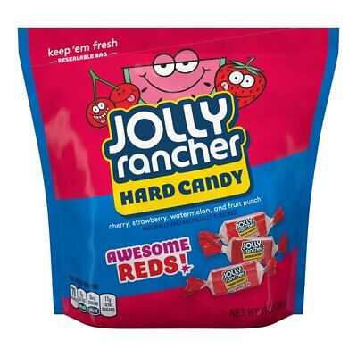 Jolly Rancher Hard Candy Awesome Reds Mix Strawberry Cherry Watermelon Fruit Punch 368g Bag