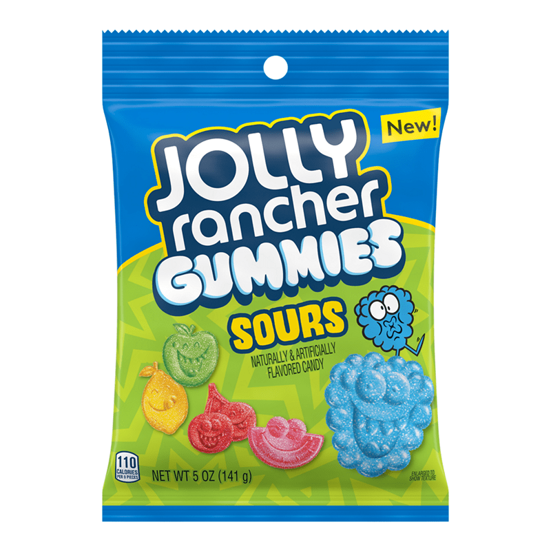 Jolly Rancher Fruit Flavoured Sour Gummies 141g Bag