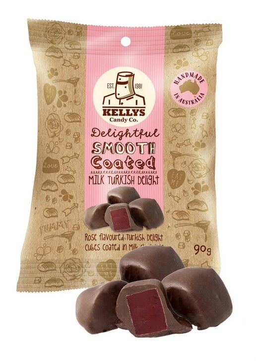 Kellys Candy Co Milk Chocolate Turkish Delight 90g or 200g