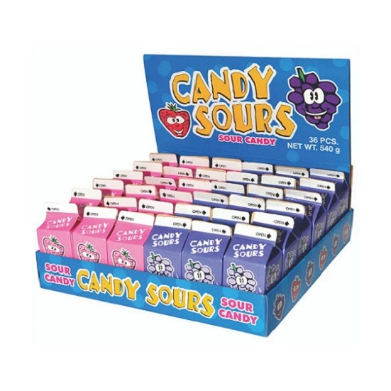 Candy Sours Mini Milk Carton Candy 15g