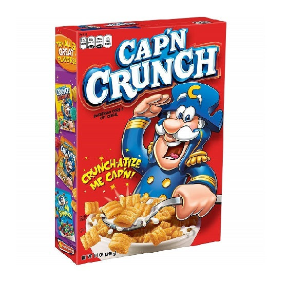 Cap'n Capn Captain Crunch Breakfast Cereal 398g BBD: 18/06/24