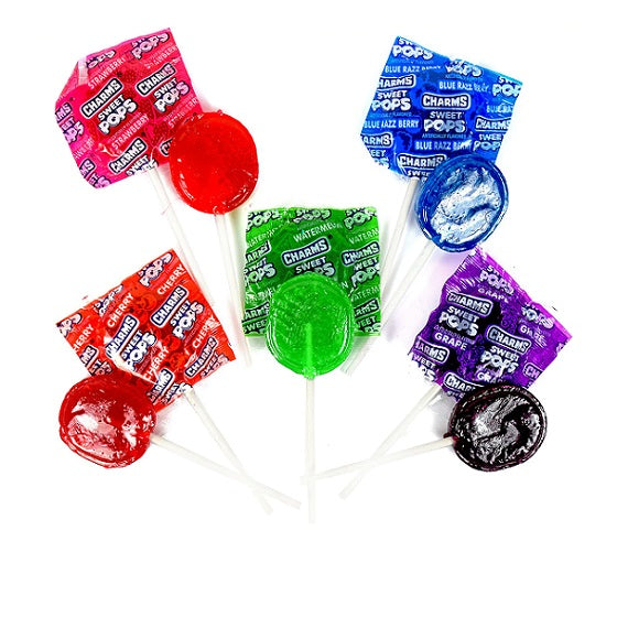Charms Sweet Pops Assorted Flavours Lollipops 17g