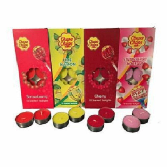Chupa Chups Lemon and Lime Scented Candle Tea Lights Gift 10pack
