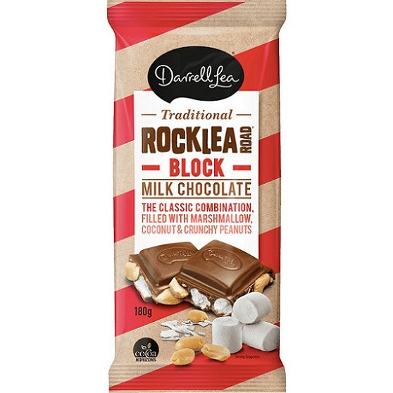 Darrell Lea Rocklea Road Milk Chocolate Block 180g