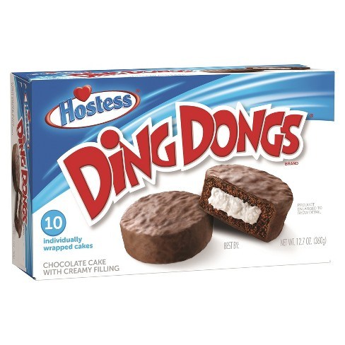 Hostess Chocolate Fudge Ding Dongs Twinkies 360g Box of 10