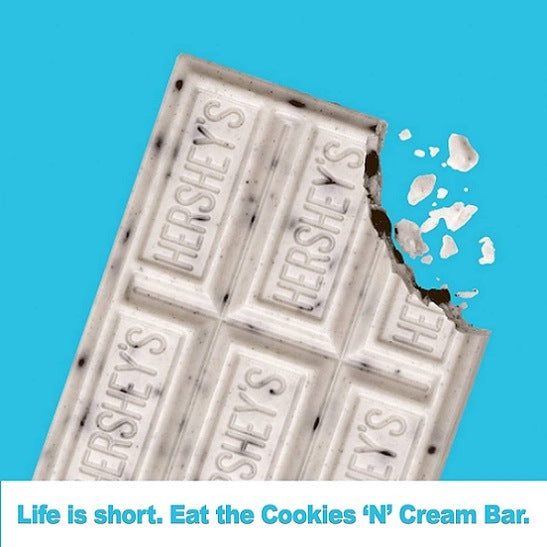 Hershey's Hersheys Cookies n Creme XL Block Bar 113g BBD: 30/07/24