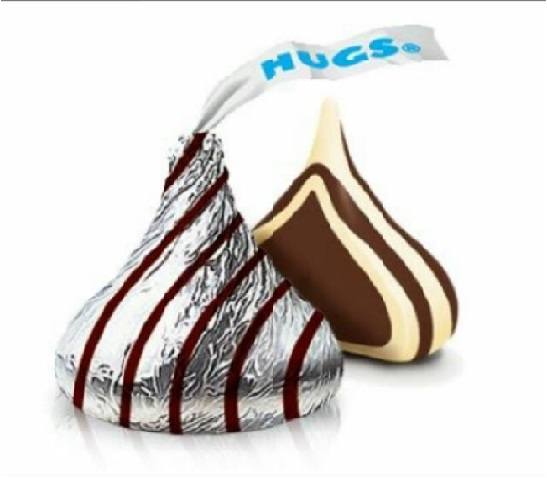 Hershey's Hersheys Hugs Milk Chocolate Hugged By White Creme 300g Bag BBD: 30/6/24