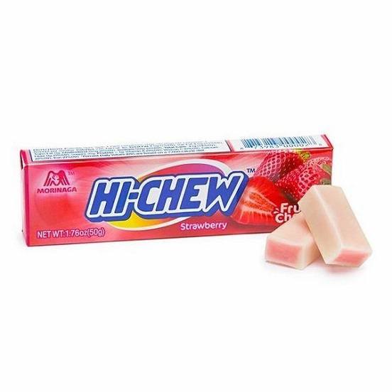 Hi Chew Strawberry Chewy Candy Gluten Free 50g BBD: 25/06/23