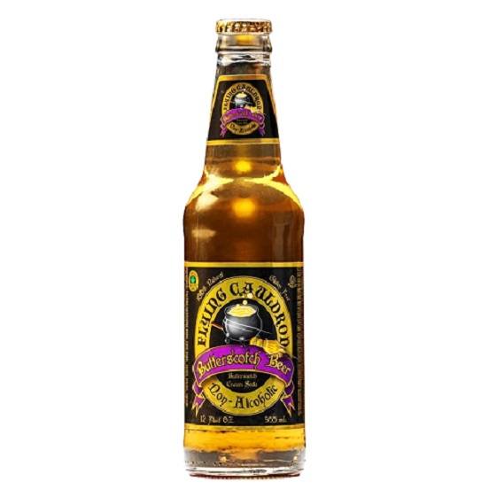 Harry Potter Flying Cauldron Butterscotch Beer Butterscotch Cream Soda Soft Drink Non-Alcoholic 355mL Glass Bottle