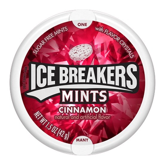 Ice Breakers Cinnamon Sugar Free Mints 42g BBD: 30/11/24