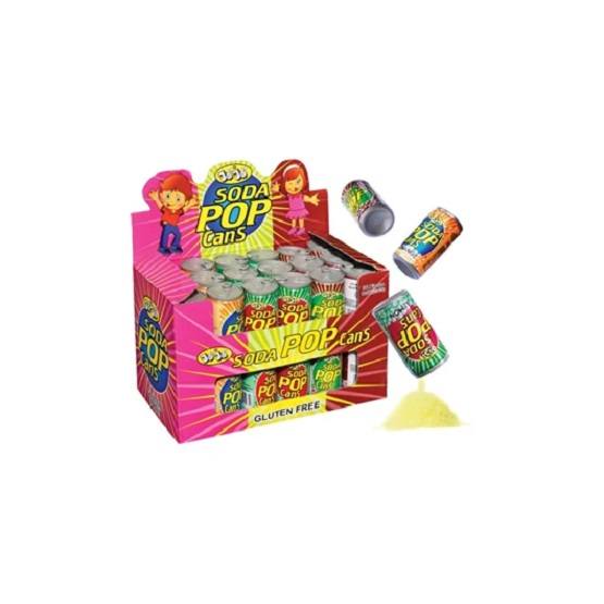 Jo Jo's JoJo's Soda Pop Cans Fizzy Candy Powder Sherbet Gluten Free 6g