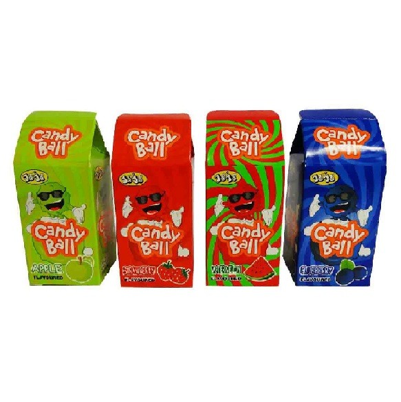 Jo Jo Candy Ball Milk Carton Mini Nerd Type Candy Gluten Free 30g