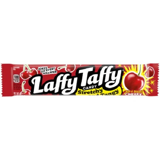 Laffy Taffy Stretchy Tangy and Chewy Cherry Candy Bar 42.5g