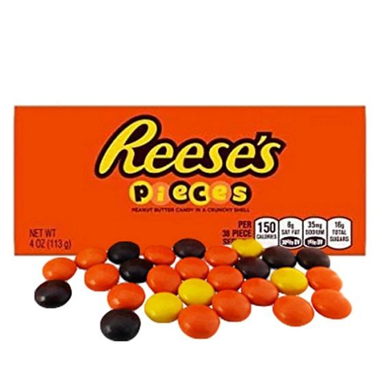 Reese's Reeses Pieces Peanut Butter Candies in Crunchy Shell Theatre Box 113g