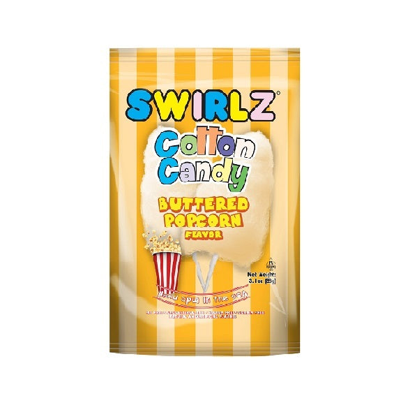 Swirlz Buttered Popcorn Cotton Candy Fairy Floss Gluten Free 88g The