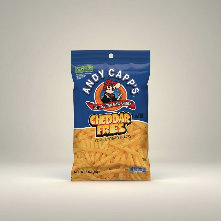 Andy Capp’s Cheddar Fries Chips Snack 85g