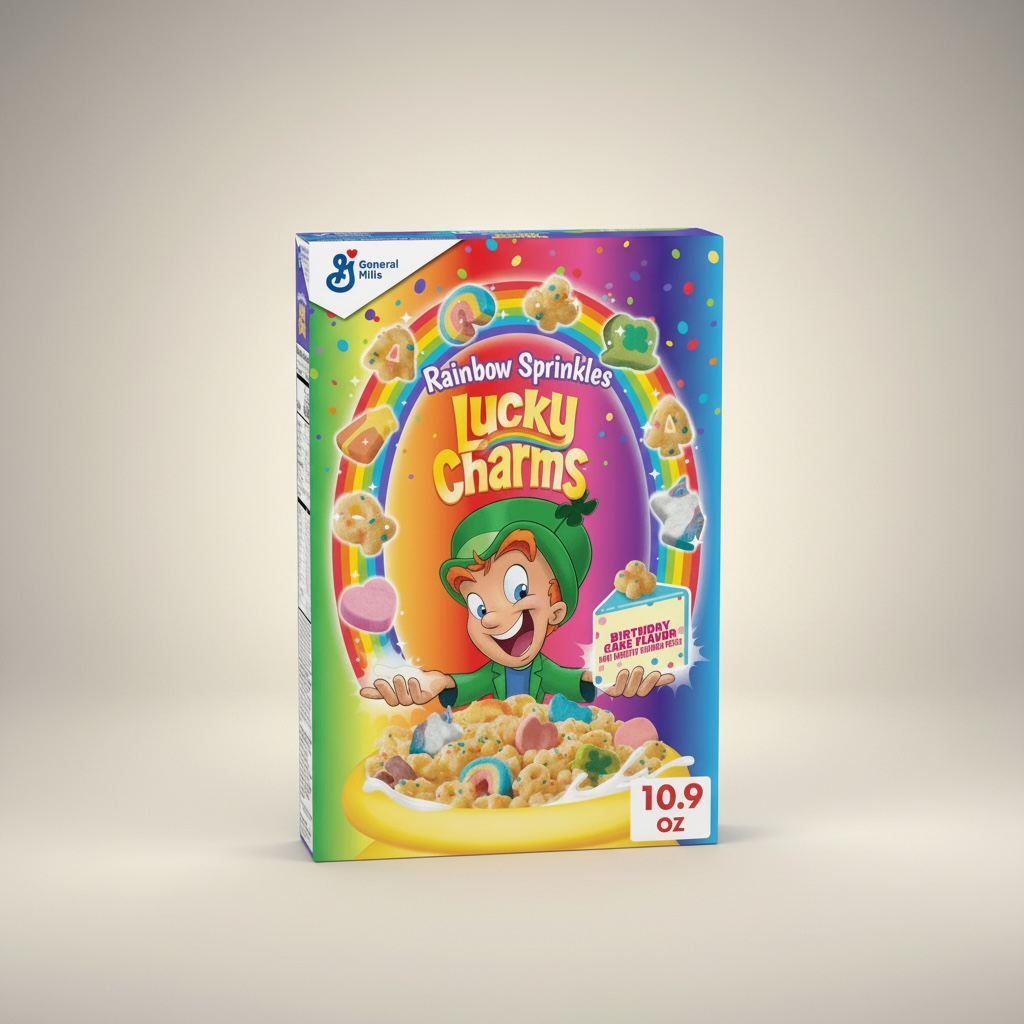 Lucky Charms Rainbow Sprinkles Cereal 309g