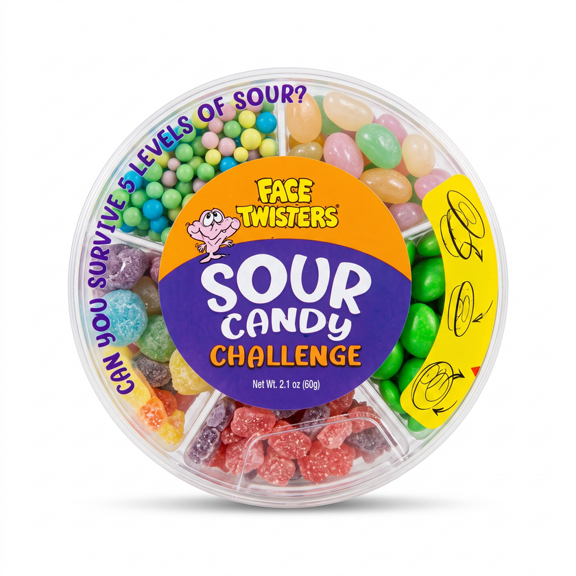 Face Twisters Sour Candy Challenge 50g
