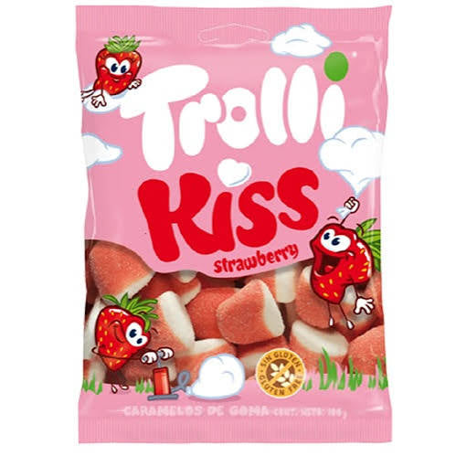 Trolli Kiss Strawberry 100g Gluten Free