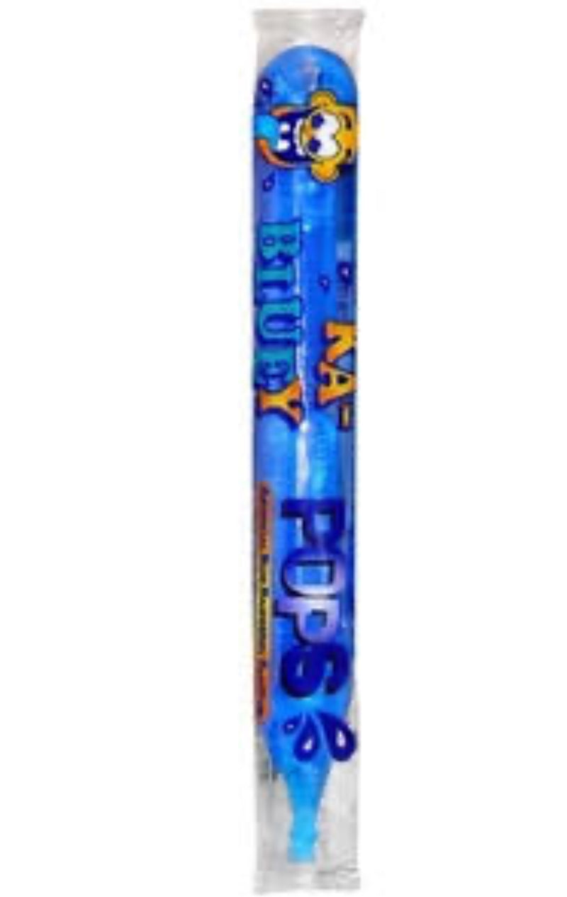 Ka Bluey Sour Ice Pops Ice Blocks Freezer Pops Popsicles Treats Snap Stix Sour Blue Raspberry Flavour Gluten Free 90ml 1pc