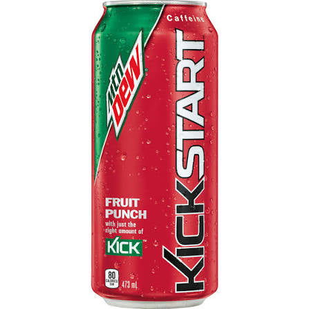 Mountain Dew Kickstart Fruit Punch RTD 473ml
