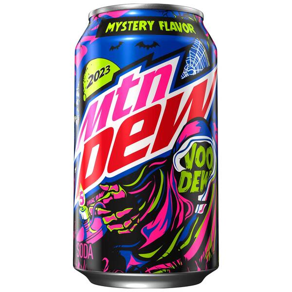 Mountain Dew Voodew Mystery Flavour Limited Edition 2023 Soda Soft Drink 355ml Can