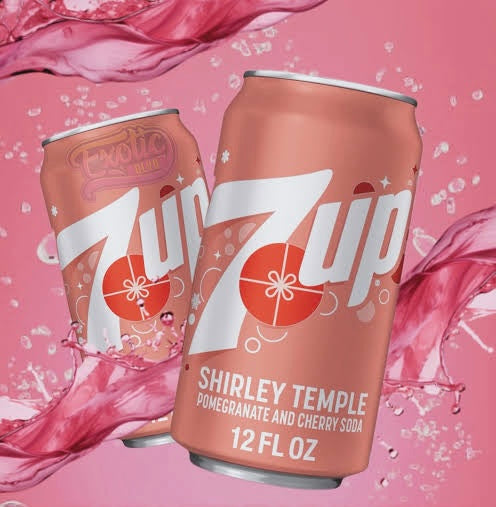 7up Shirley Temple Pomegranate & Cherry Soda 355ml