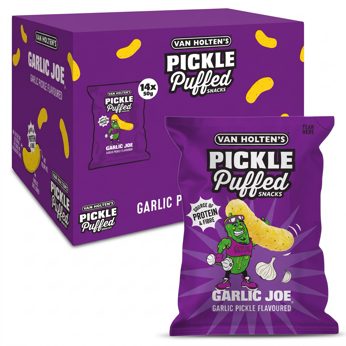 Van Holten’s Garlic Joe Pickle Puffed Snacks 90g