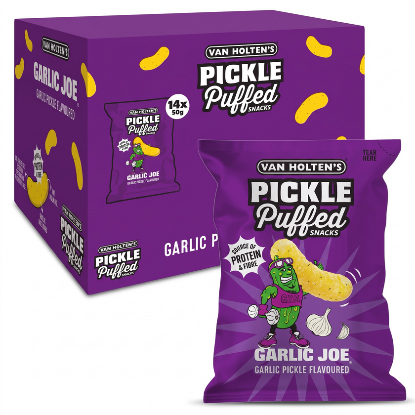 Van Holten’s Garlic Joe Pickle Puffed Snacks 90g