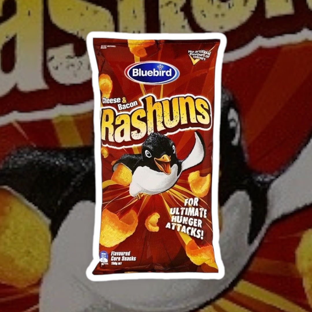 Bluebird Rashuns Cheese and Bacon Flavoured Corn Snacks 150g – The ...