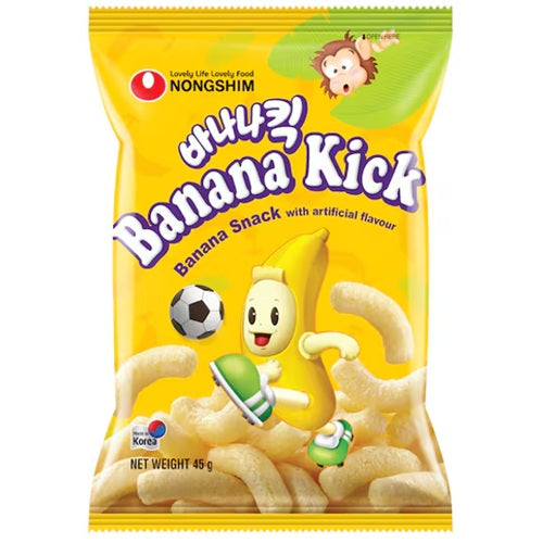Nonshim Banana Kick Corn Puff Snacks 45g
