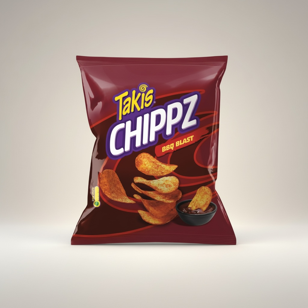 Takis Chippz BBQ Blast Potato Chips 71g