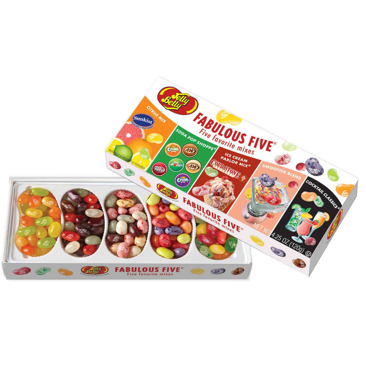 Jelly Belly Fabulous Five Mixed Gift Box 120g