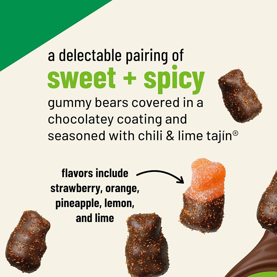 Tajin Chocolate Gummy Bears Gluten Free 113g