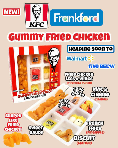 KFC Gummy Candy Fried Chicken Combo Meal 201g (USA)