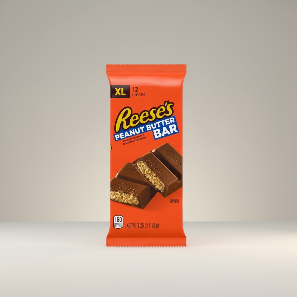 Reese's Reeses XL 120g Block Milk Chocolate Filled With Peanut Butter