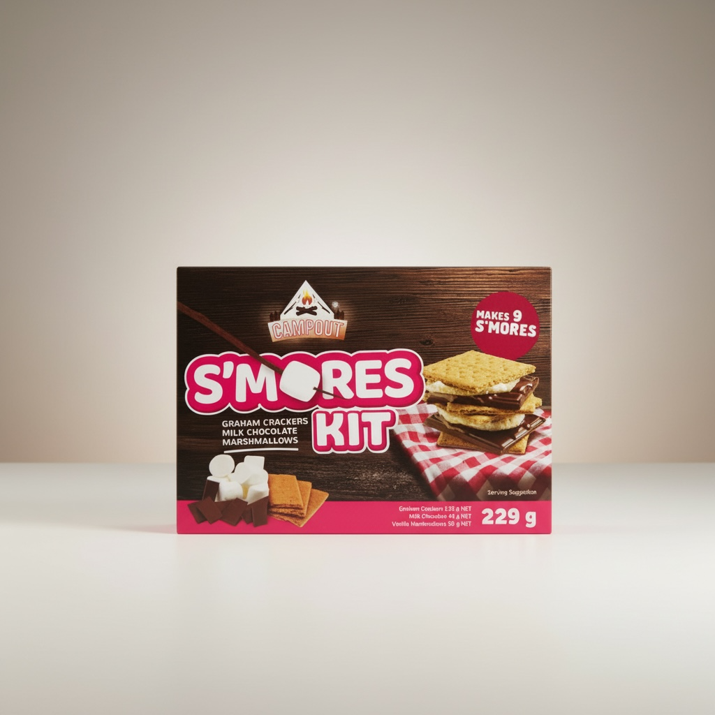 Campout S’mores Smores Kit Marshmallows Chocolate Graham Crackers 229g