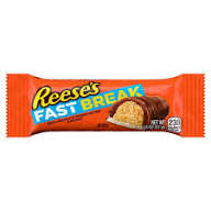 Reeses Fast Break Milk Chocolate Peanut Butter & Nougat Bar 51g BBD: 30/4/25