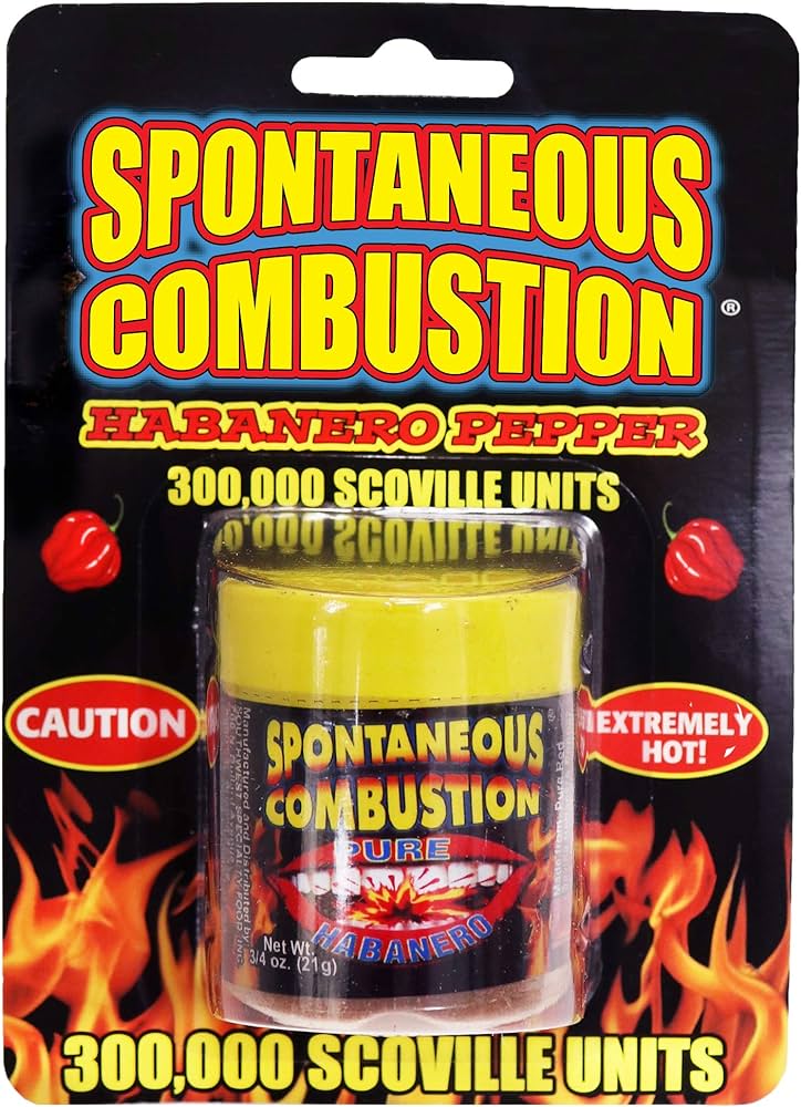 Spontaneous Combustion Habanero Pepper 300,000 Scoville Units 21g