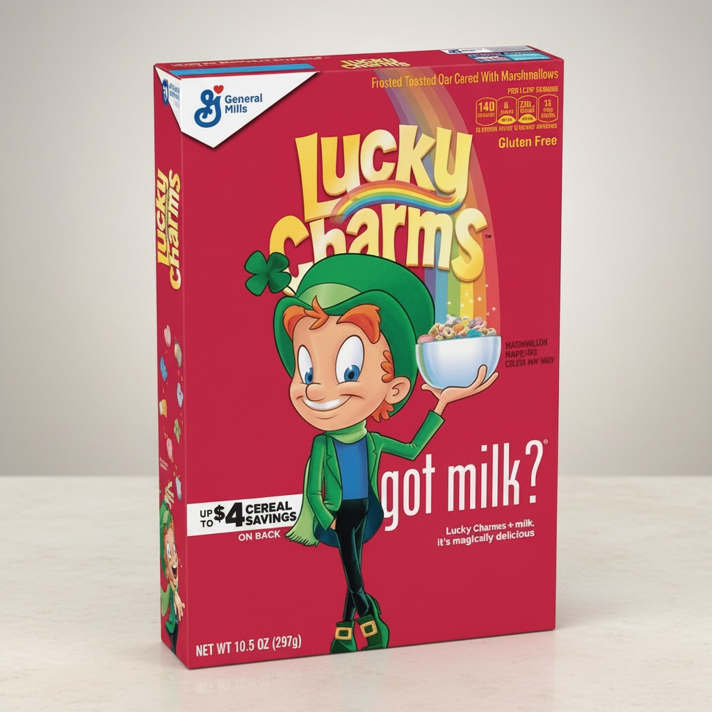 General Mills Lucky Charms Breakfast Cereal 297g box