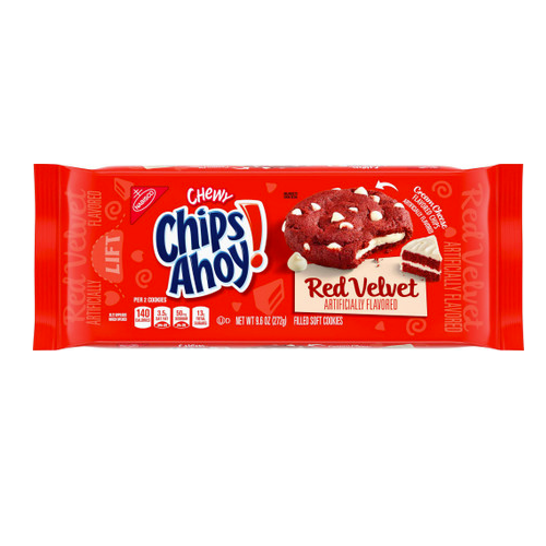 Chips Ahoy Chewy Red Velvet Filled Soft Cookies 272g